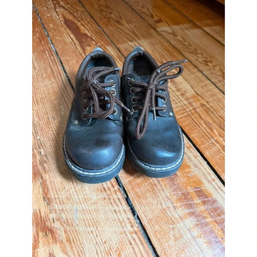 Faded Glory Brown Boy’s Dress Shoes Size 12